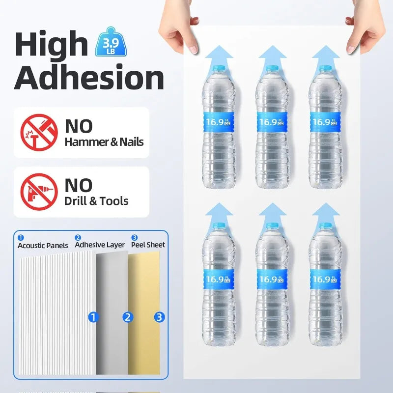 Hign-concerned Acoustic Panels Self Adhesive for Walls