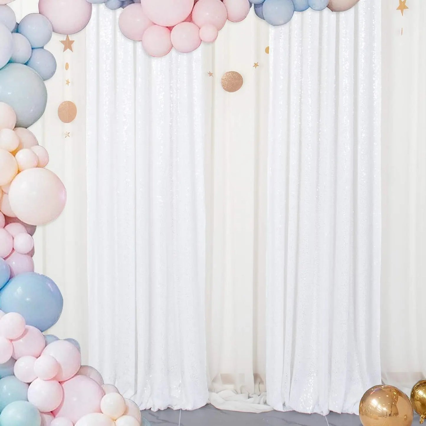 Hign-concerned Sequin Backdrop Curtain for Party Decor