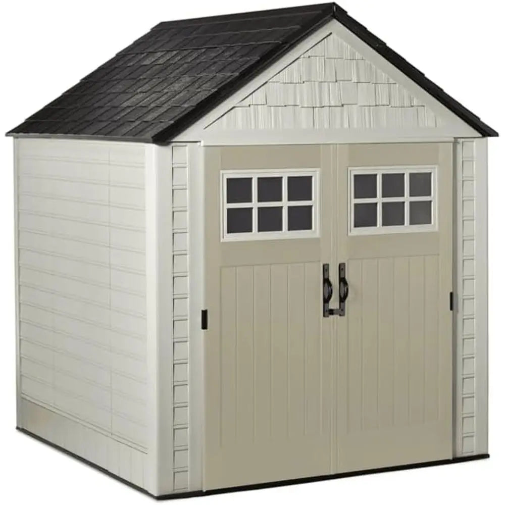 Outdoor Storage Shed For Garden Tools And Lockable Double Doors