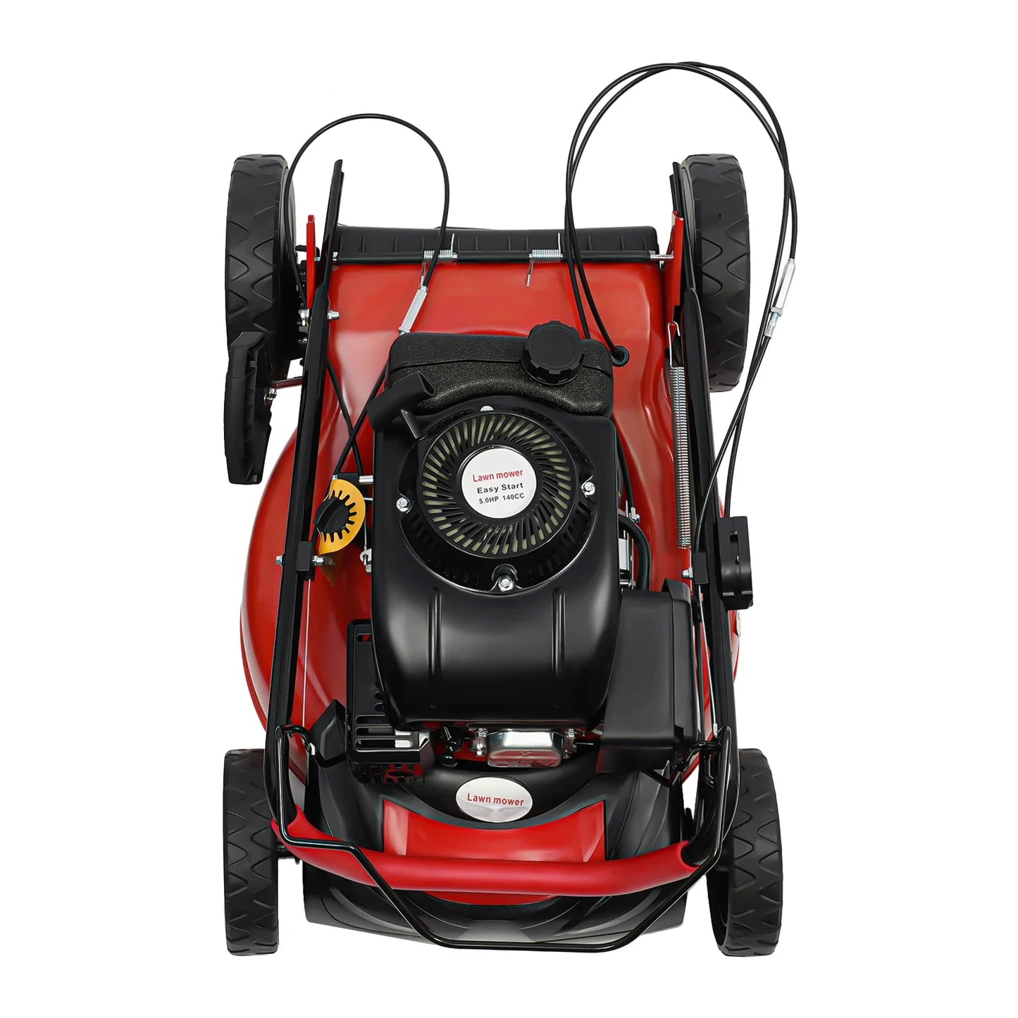Bymaocar Gas Lawn Mower 140cc 4 Stroke 3in1 Rear Bag