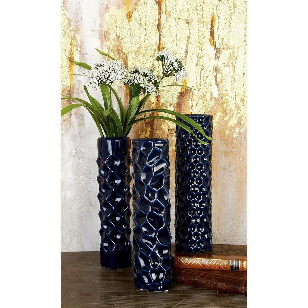 Hign-concerned Ceramic Vases Geometric Cylinder Design
