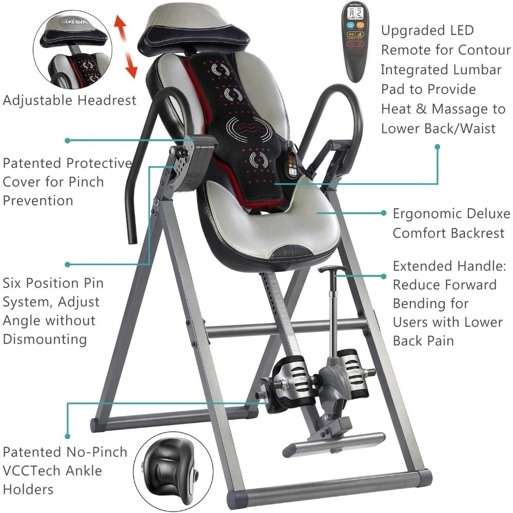 New Advanced Heat And Massage Inversion Table Upgrade
