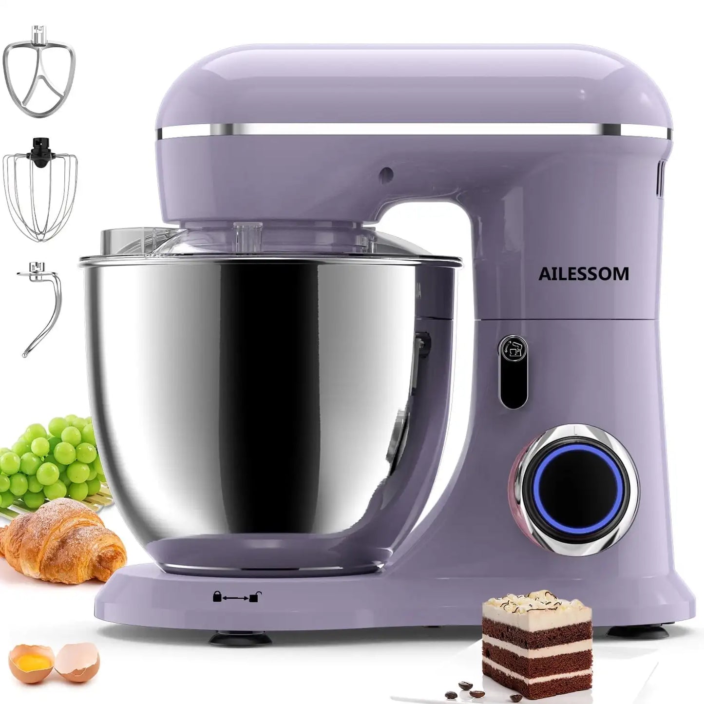 Haoyunma Stand Mixer 10 Speed Tilt Head Kitchen Mixer