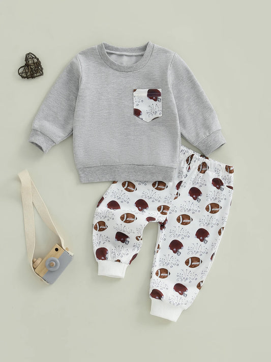 Baby Boy Camouflage Hooded Sweatshirt And Pants 2 Piece Set