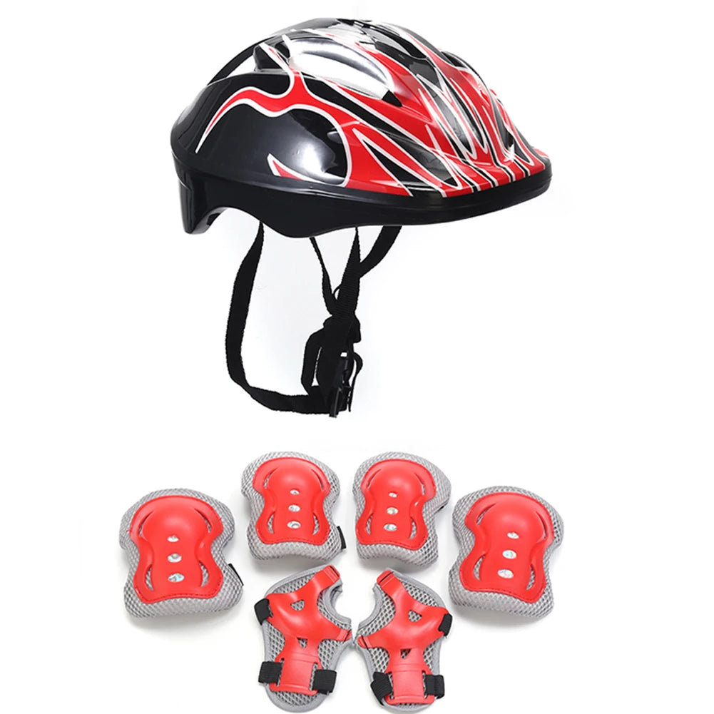 VKTECH Kids Bike Helmet And Protective Gear Set For Bicycle