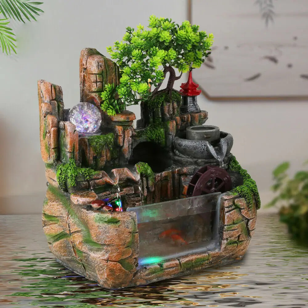 Hign-Concerned Resin Tabletop Fountain Exquisite Gift