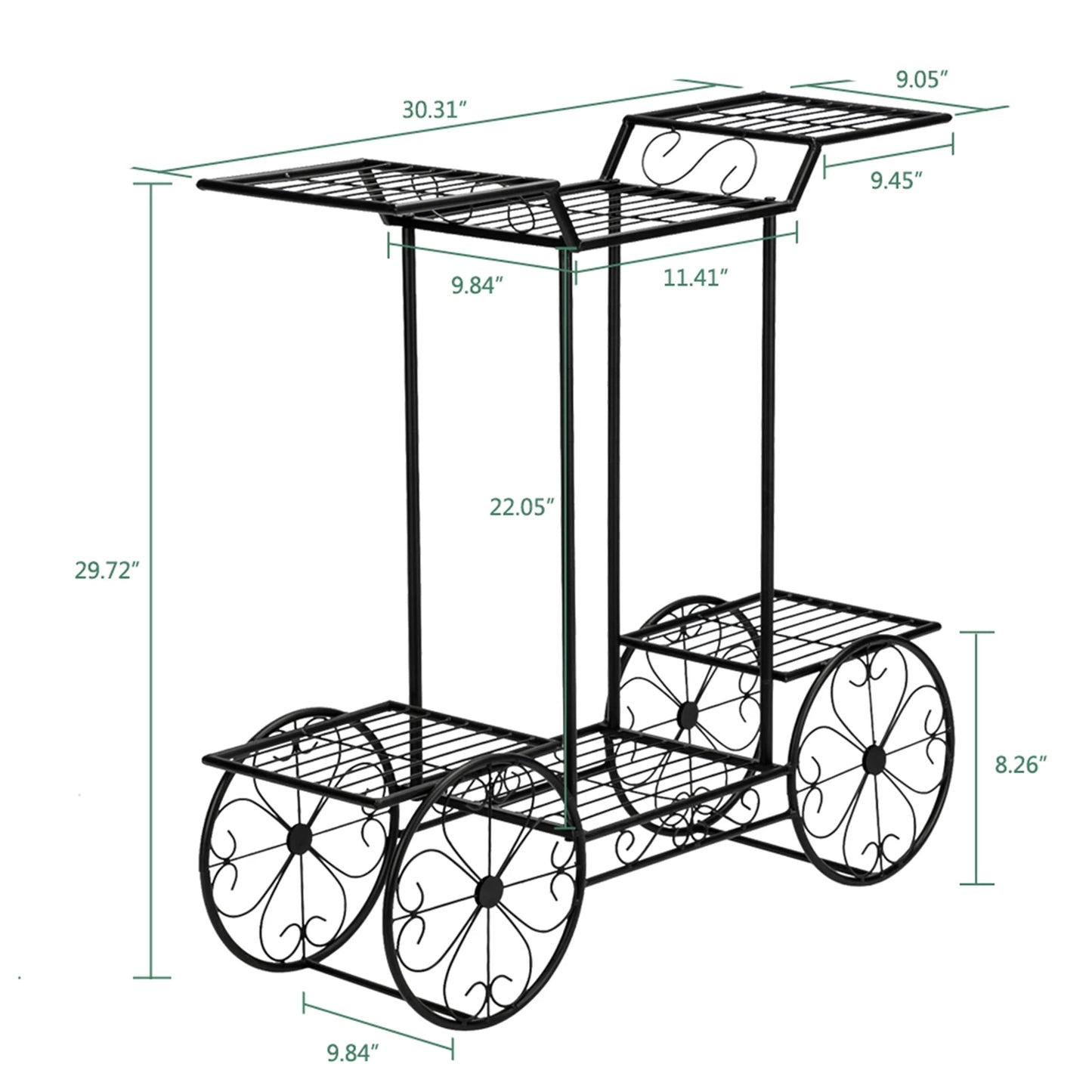 Hign-concerned 6 Tier Plant Stand Garden Rack Display