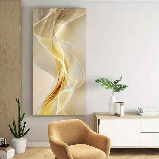 Hign Concerned Abstract Canvas Art With Solid Wood Frame
