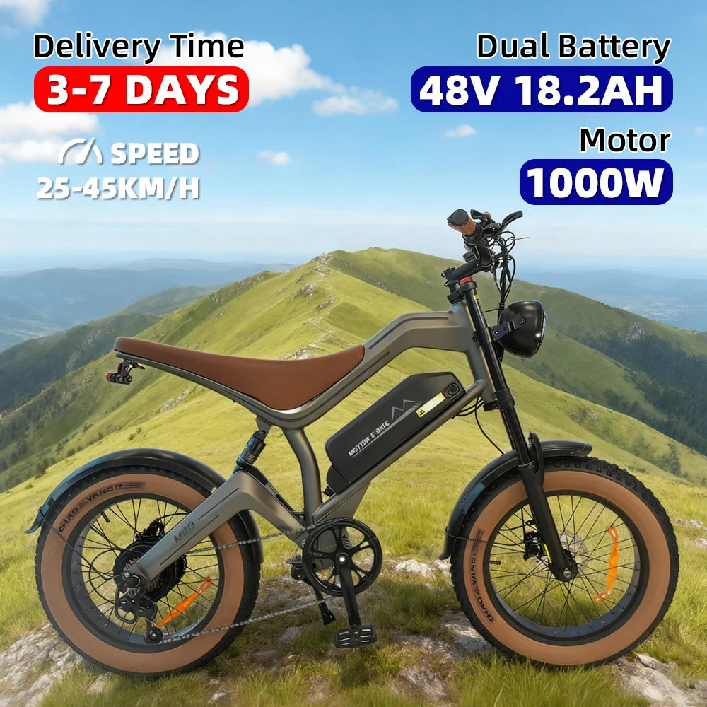 Electric Snowmobile 1000W 48V Lithium Battery Off Road