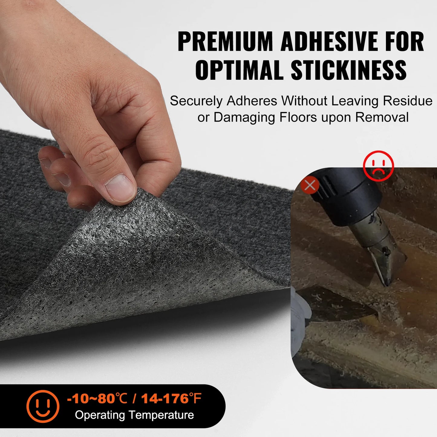 SucceBuy Peel And Stick Carpet Tiles Self Adhesive Flooring
