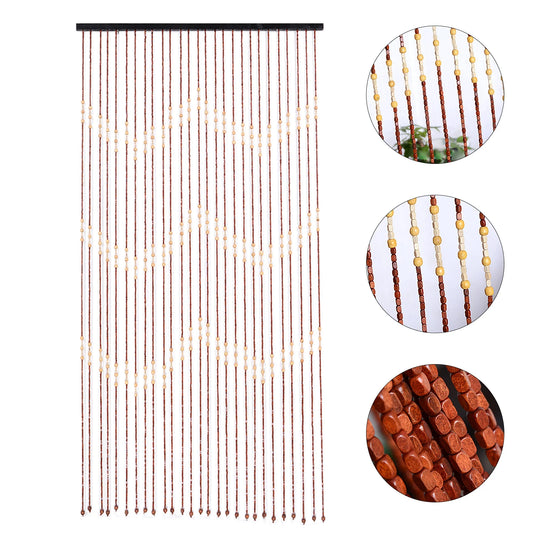 Hign-concerned Bamboo Wood Macrame Curtains Eco Friendly