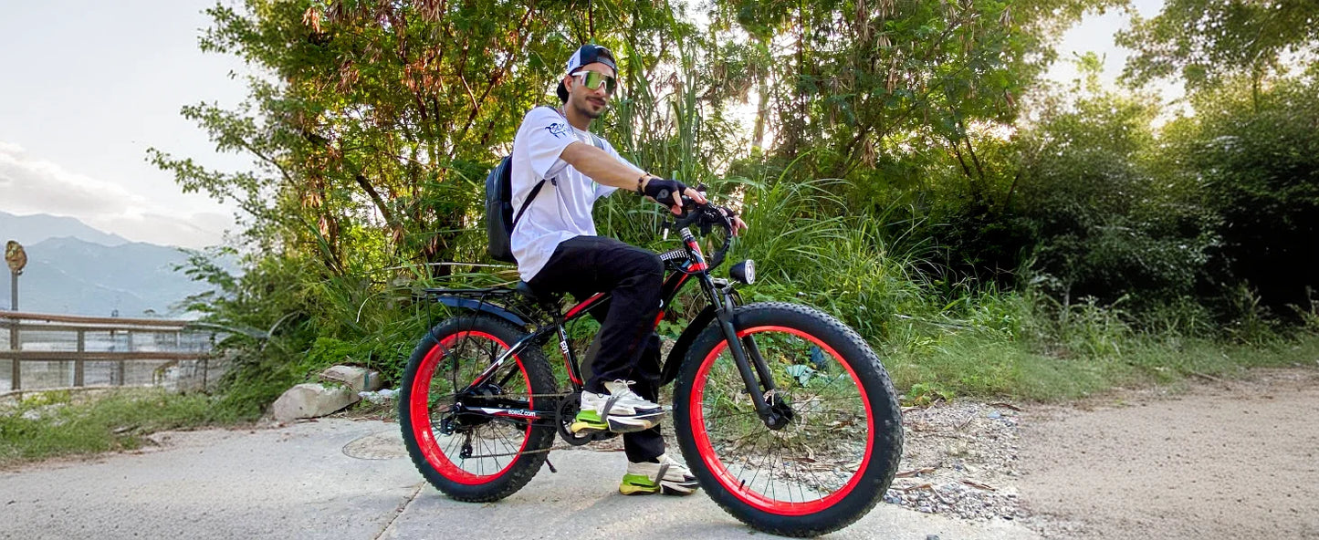 EOEOTWOC 1500W Electric Fat Tire Ebike 34MPH Mountain Bike