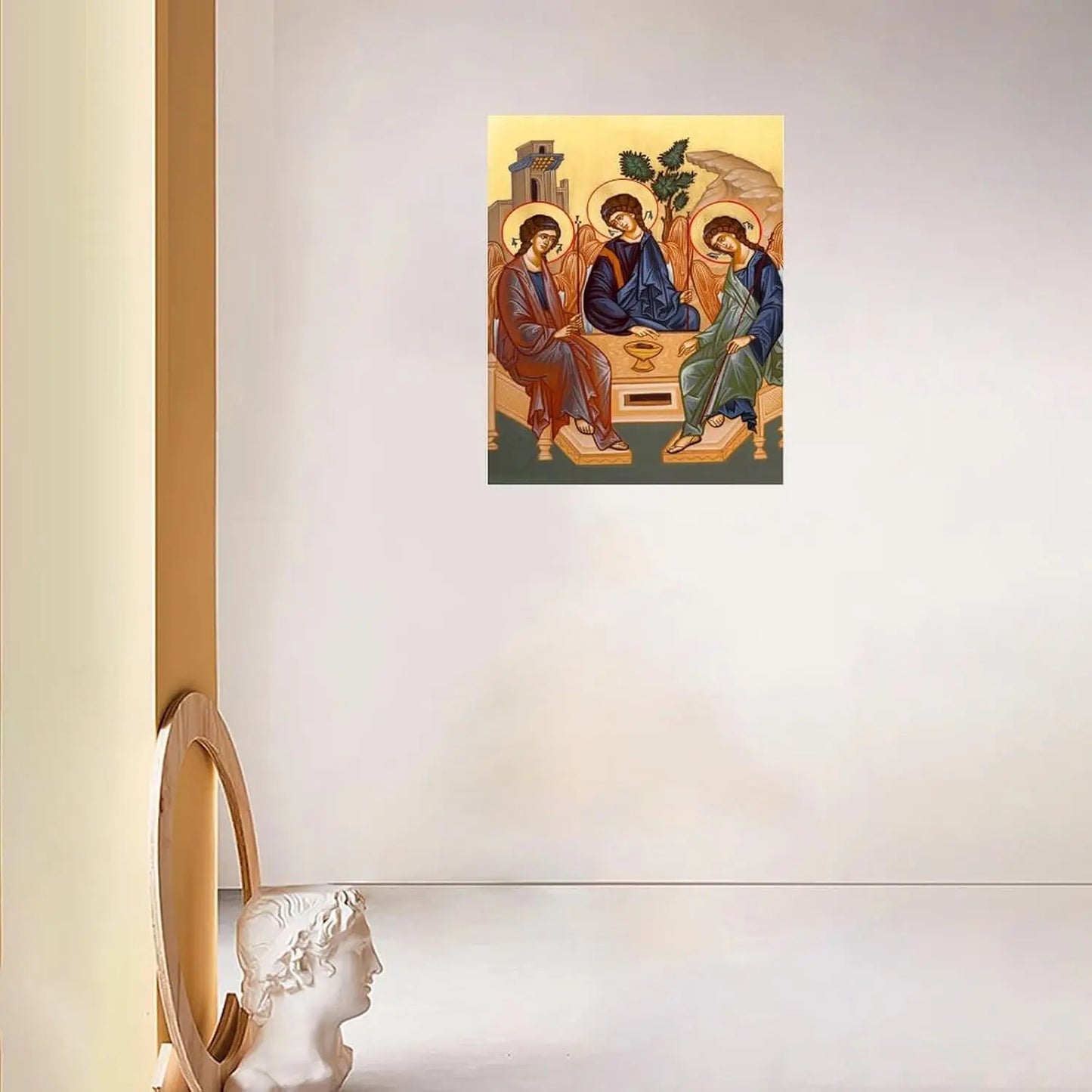 Andrei Rublev Holy Trinity Vintage Art Poster Wall Canvas