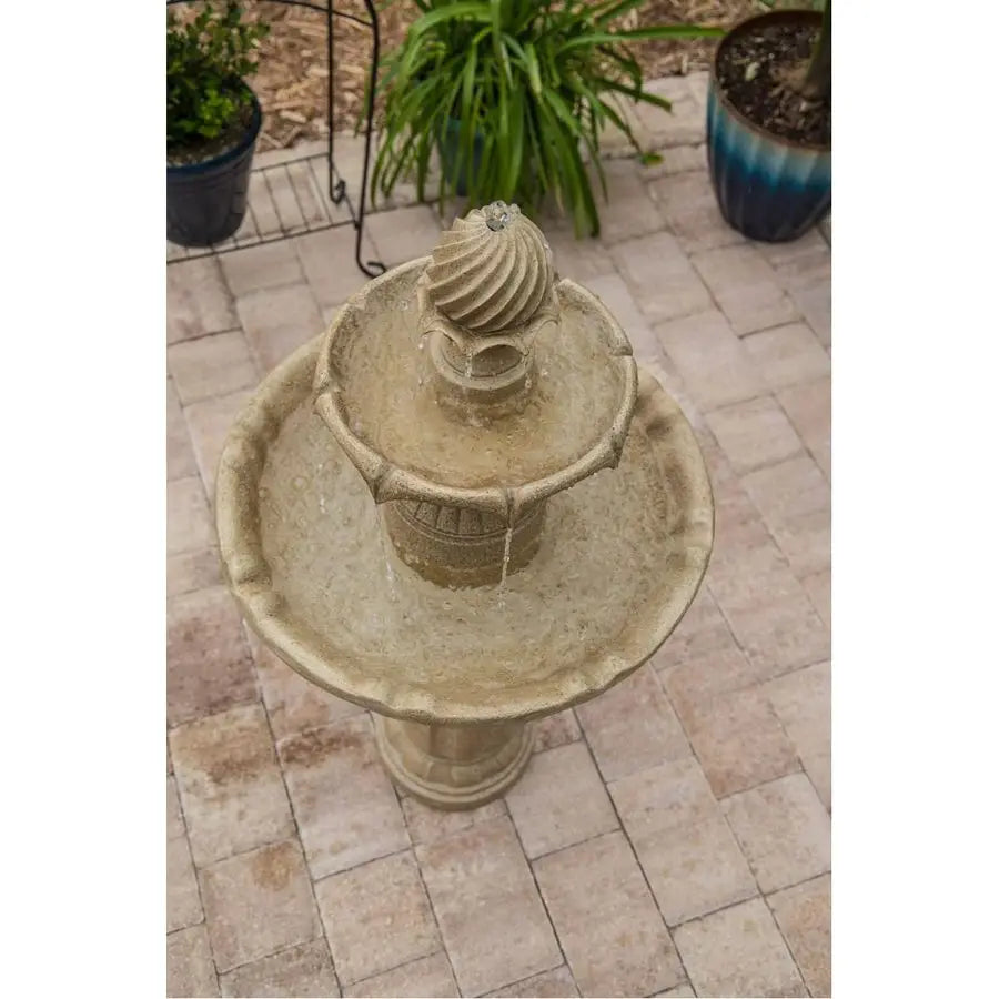XMSJ Frost Outdoor Solar Floor Fountain Traditional Style