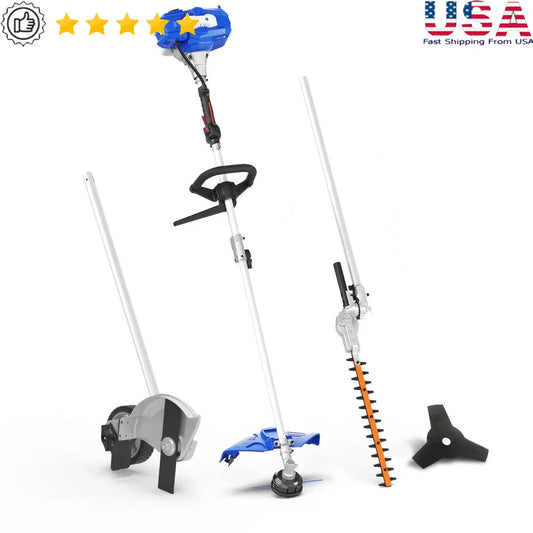 XMSJ Gas Powered Lawn Tools Set Trimmer Edger Hedge Kit