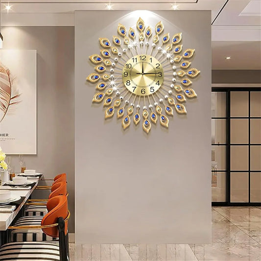 Hign Concerned Chemical Crystal Wall Clock Elegant Design
