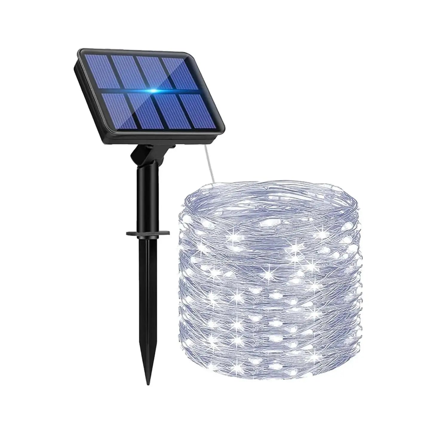 IRILUCN Solar LED String Lights Outdoor Garland Lamp