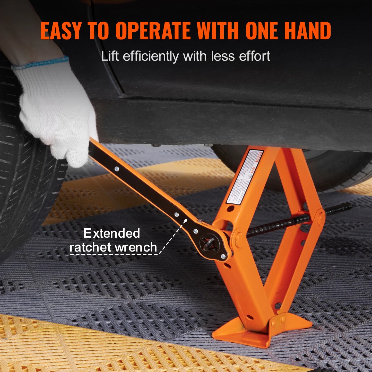 SucceBuy Scissor Jack 2.5 Ton Lift For Cars SUVs Portable