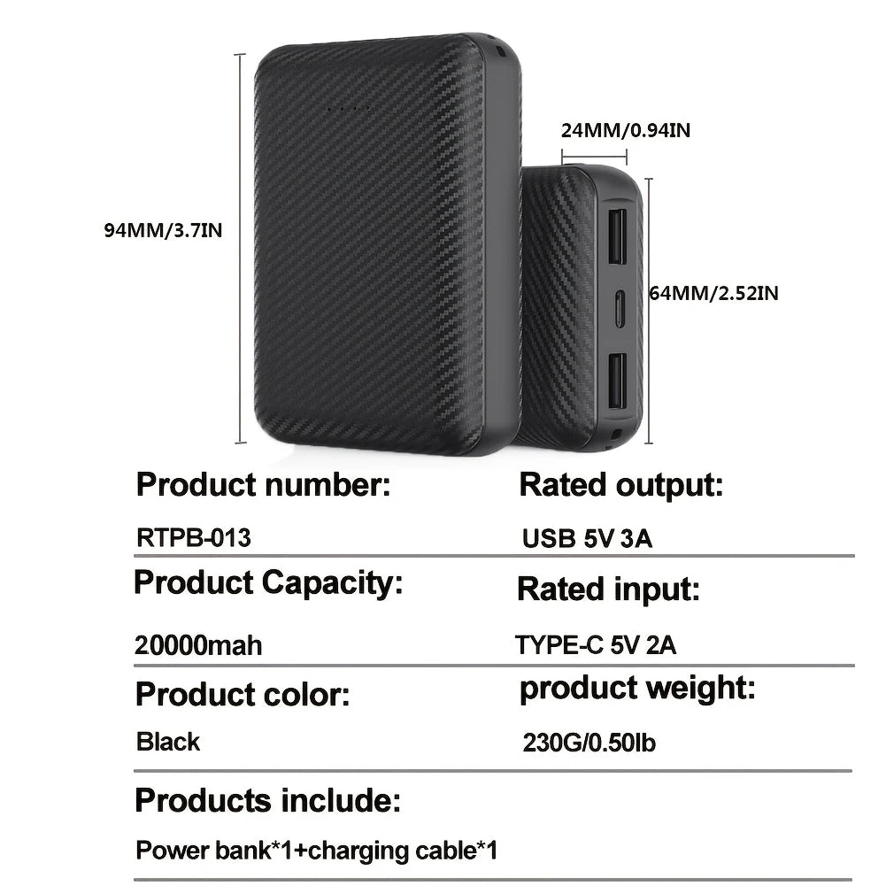 MCDVGear 20000mAh Heated Vest Power Bank For Smartphones