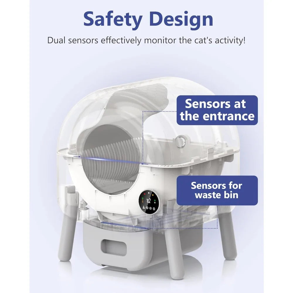 Hangzhou Huanyu Technology CoLtd 103L Automatic Self Cleaning Litter Box