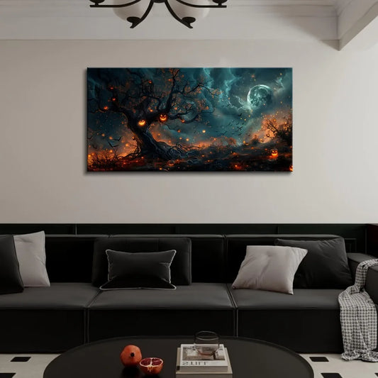 Hign-concerned Art Deco Landscape Pumpkin Head Wall Art