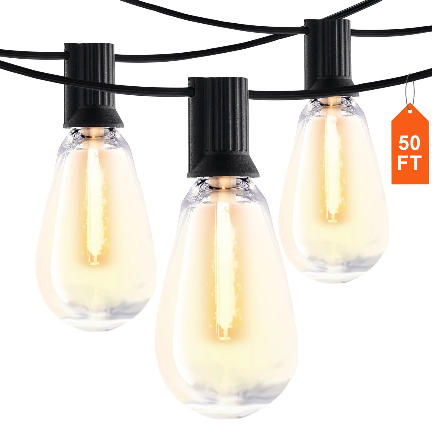Bulb SucceBuy LED Outdoor String Lights 2700K Dimmable