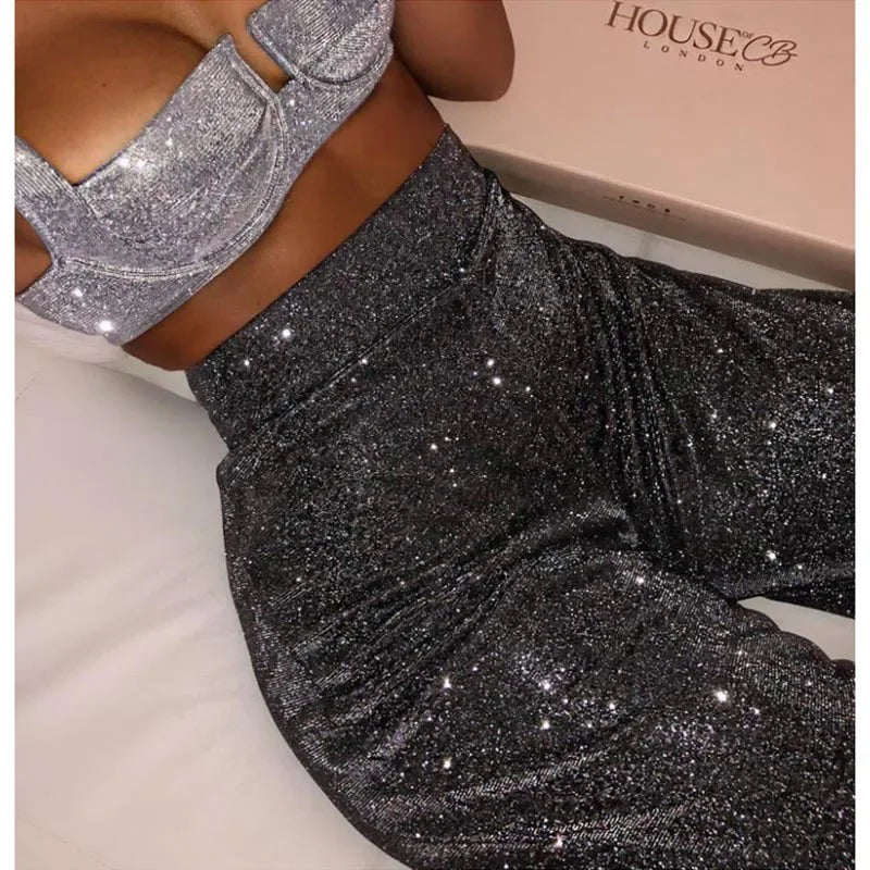 CDJLFHCN High Waist Wide Leg Pants Fashion Trousers