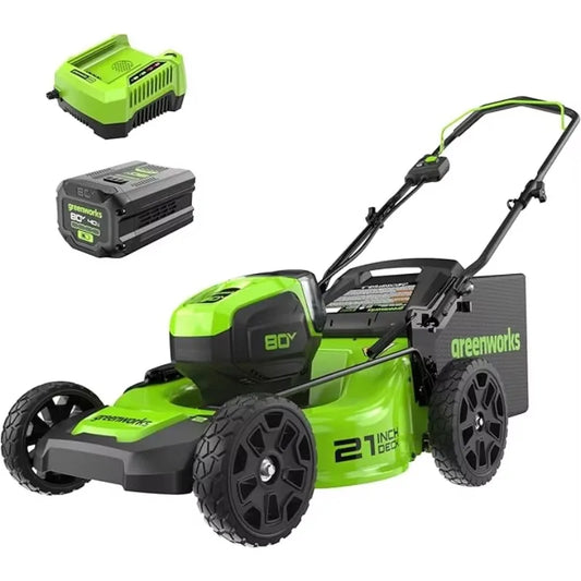XMSJHignconcerned 80V 21 Brushless Cordless Lawn Mower
