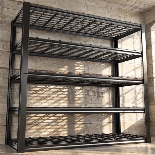 Heavy Duty 5 Tier Adjustable Metal Shelving Unit