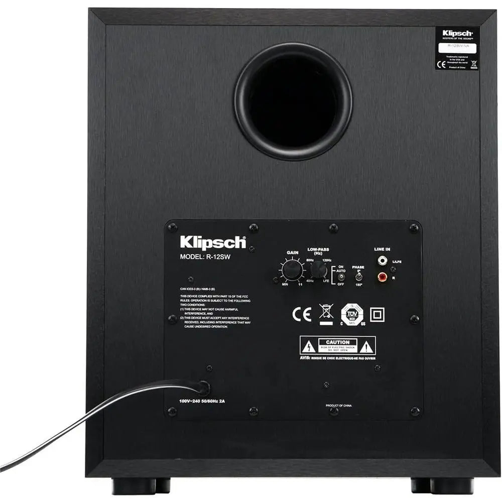 Copper Voice Coil Subwoofer 400W Amplifier Compact Bass Speaker