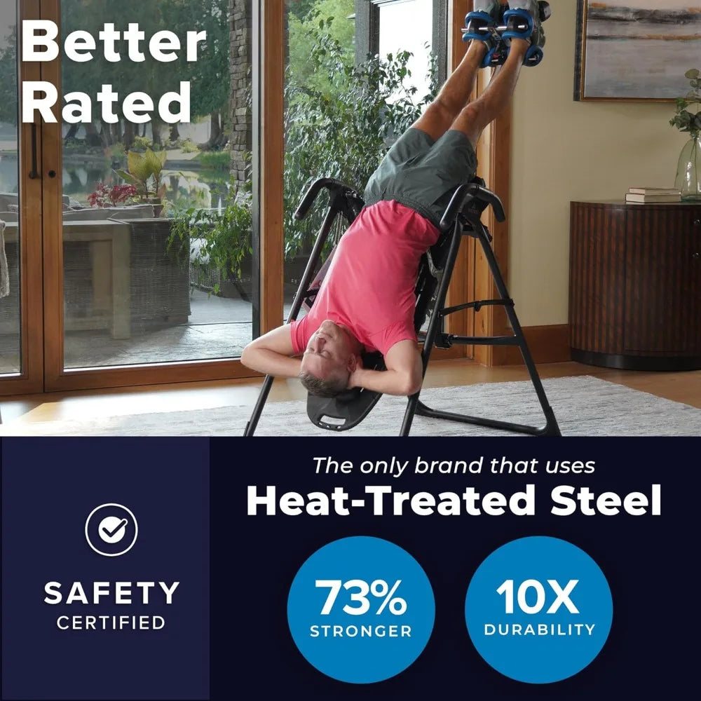 EP-560 Inversion Table With Accessories For Back Pain Relief 300 Lb Capacity