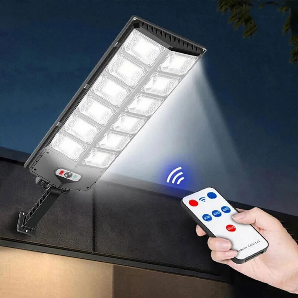 Solar Powered Street Lights With Motion Sensor Remote