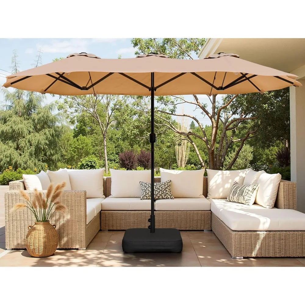 Outdoor Patio Umbrella With Crank Base Market Umbrella For Patio