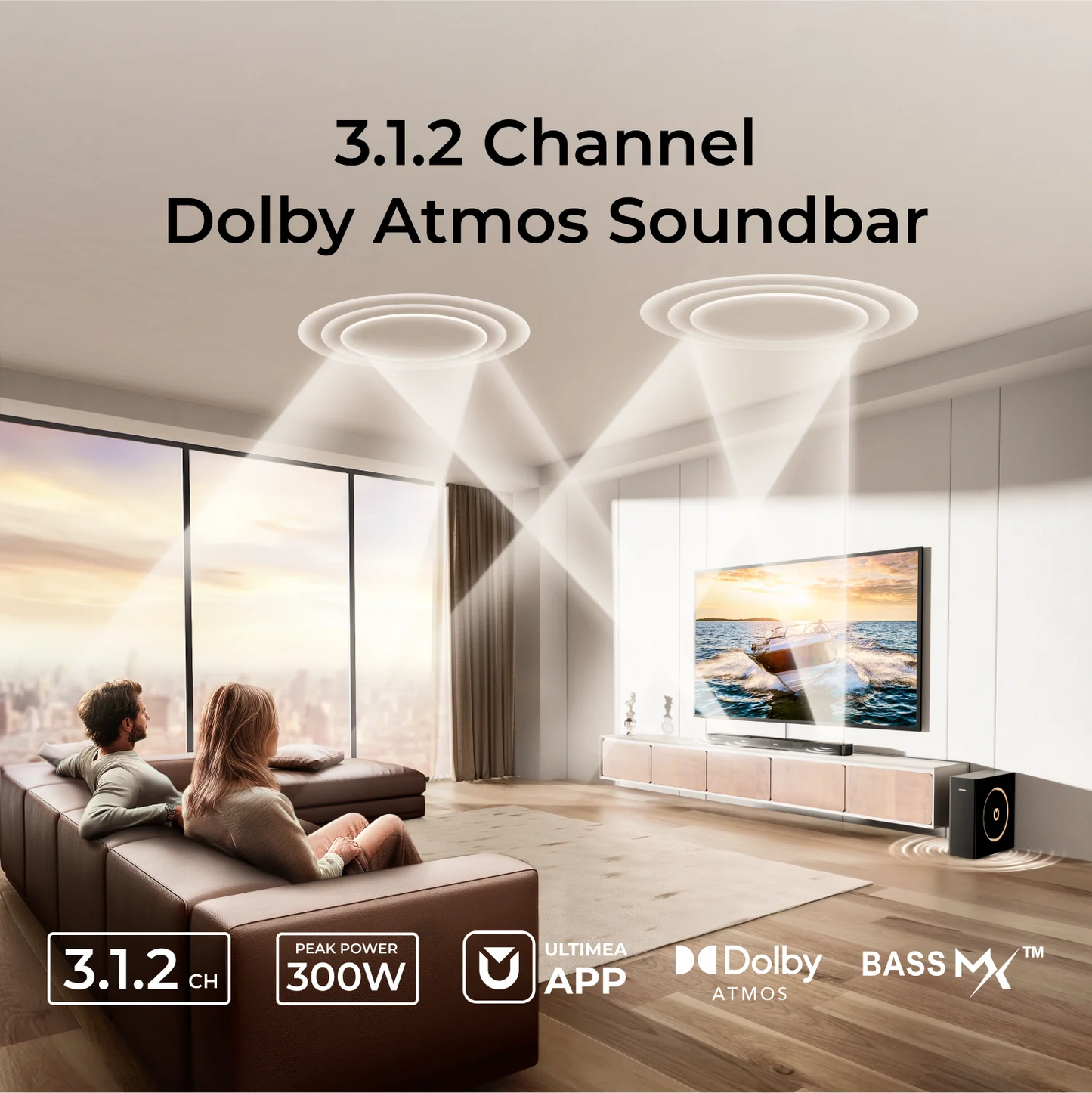 ULTIMEA Skywave F30 Dolby Atmos 3.1.2ch Surround Soundbar