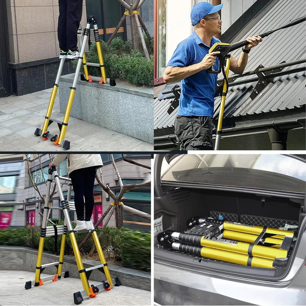 Hign Concerned A Frame Telescoping Ladder EN131 330lbs
