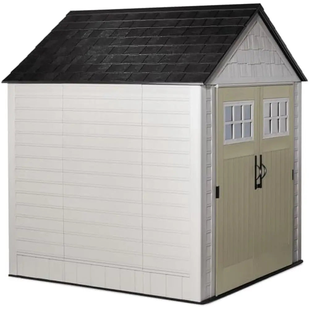 Outdoor Storage Shed For Garden Tools And Lockable Double Doors