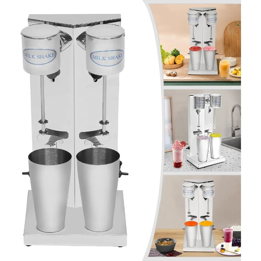XMSJ Electric Milkshake Maker Stainless Steel Blender for Commercial Use