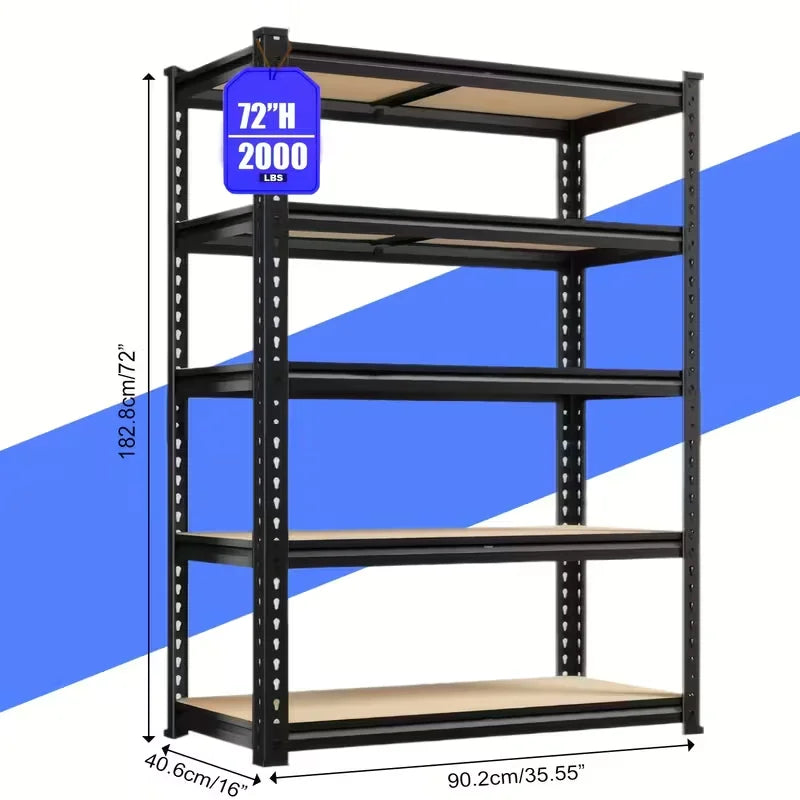 Adjustable Metal Double Layer Shelving Rack For Warehouse