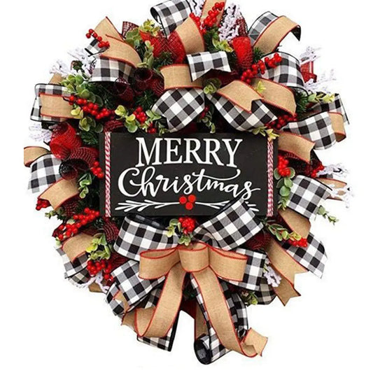 Shunmaii Christmas Wreath Decorative Holiday Festive Gift
