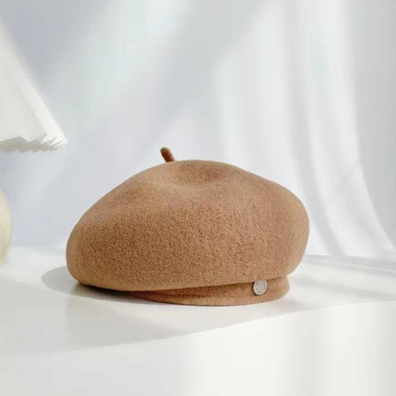 Women's French Art Retro Wool Beret Hat Autumn Winter