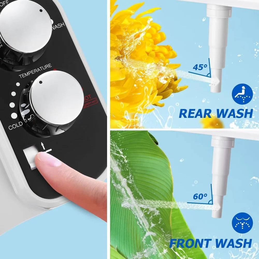 XMSJ Hot Cold Bidet Attachment Adjustable Pressure Nozzle