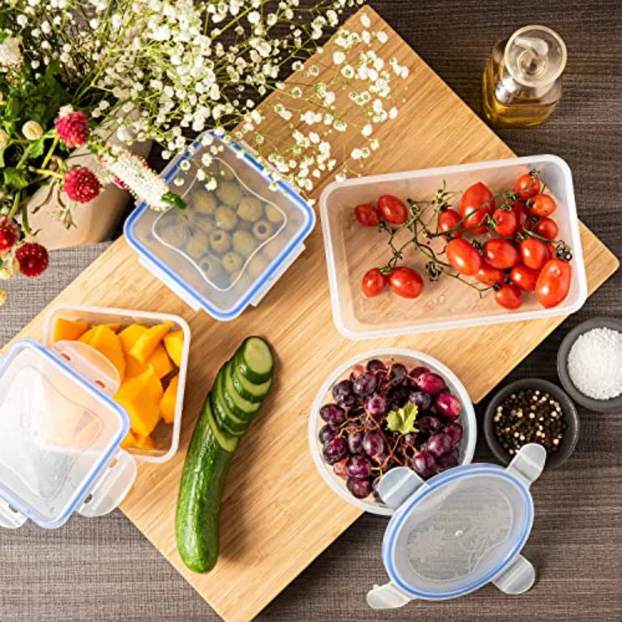 HignConcerned Air Tight 16 Piece Plastic Food Storage Sets