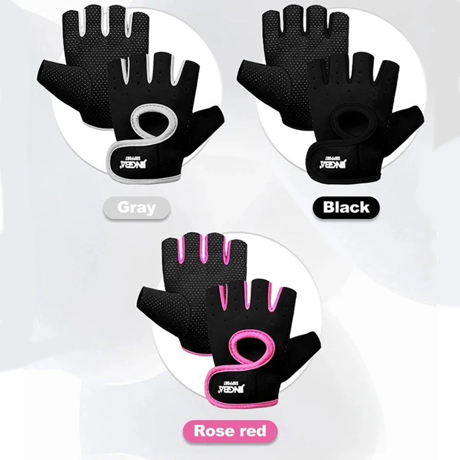 NONECN Summer Outdoor Half Finger Cycling Gloves Unisex Mesh Breathable