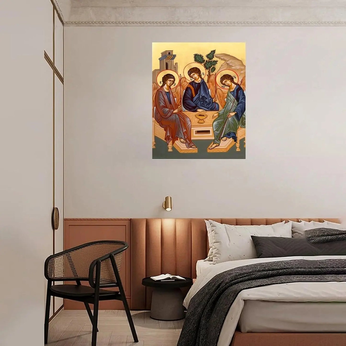 Andrei Rublev Holy Trinity Vintage Art Poster Wall Canvas