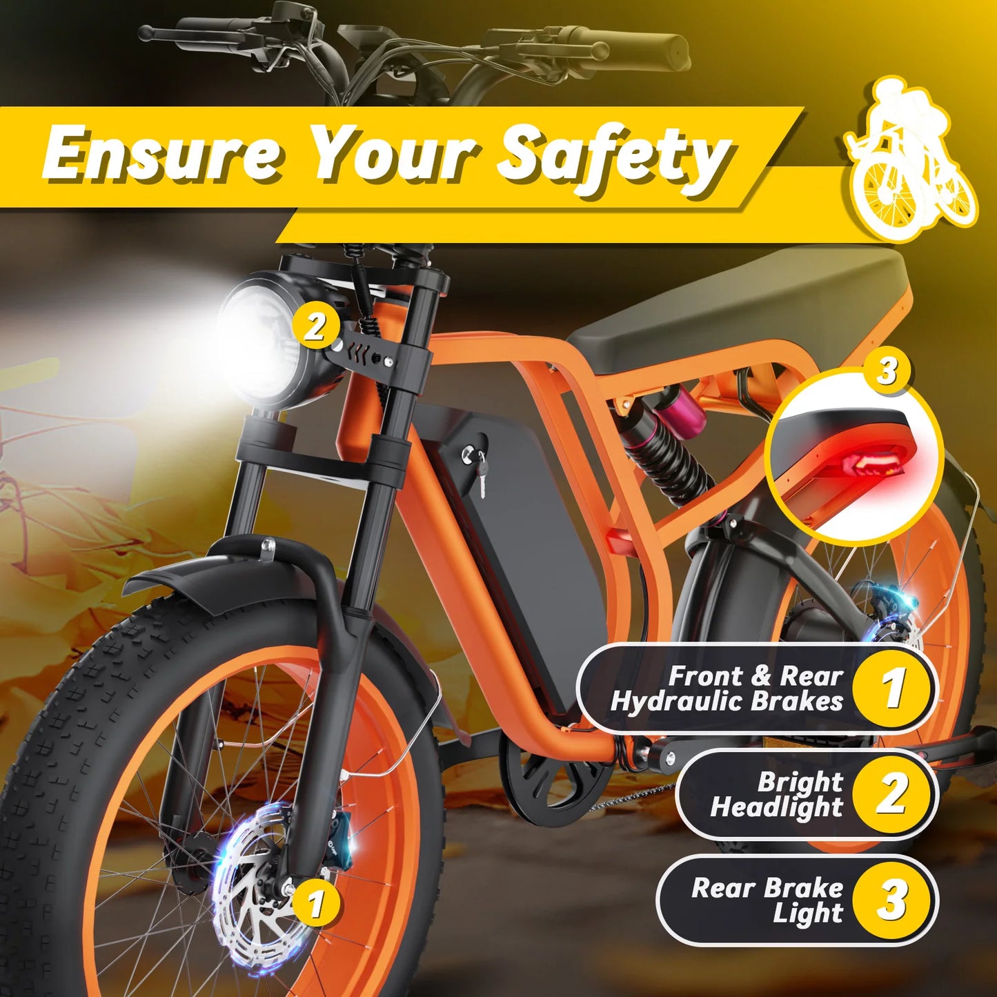 Moobelo B8 Electric Bike 1500W Motor 80 Miles Range