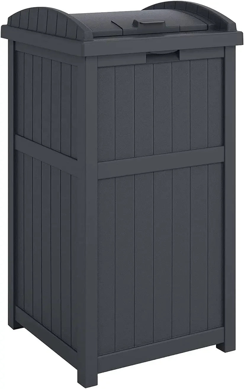 Outdoor Waste Bin Hideaway Container With Latching Lid