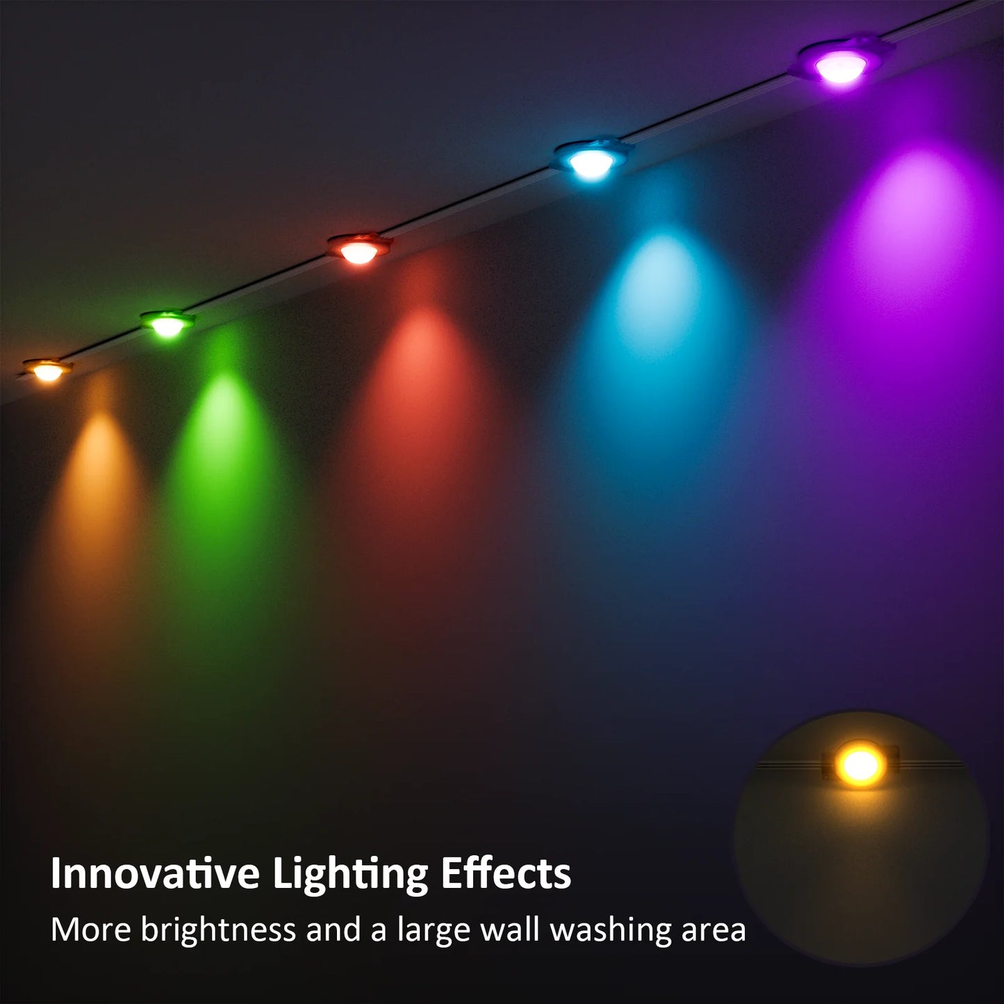 Aiopp Outdoor LED Strip Lights RGBIC With IP68 Waterproof