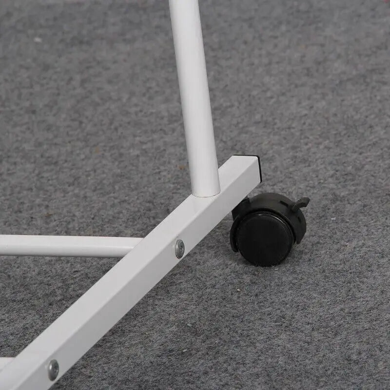 Hign-concerned Double Rail Rolling Garment Rack Stand