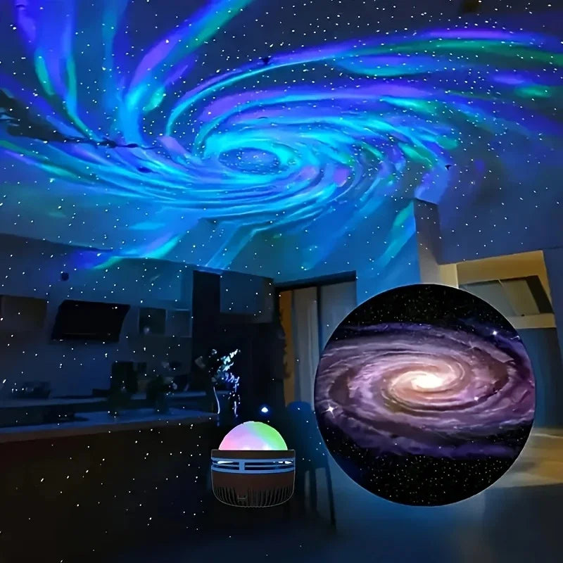 Aurora Starry Sky Projector With Remote LED Galaxy Lighting