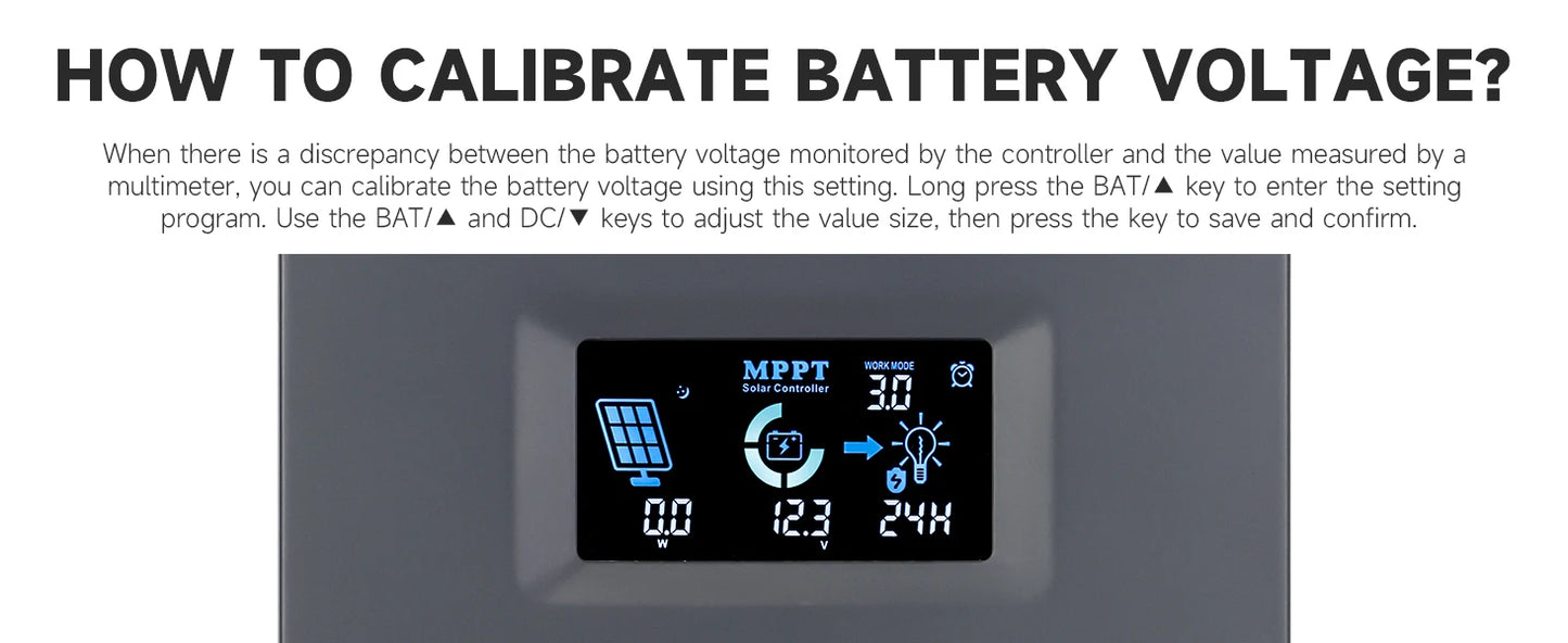 PowMr MPPT Solar Charger Controller 12V 24V 25A 35A 45A